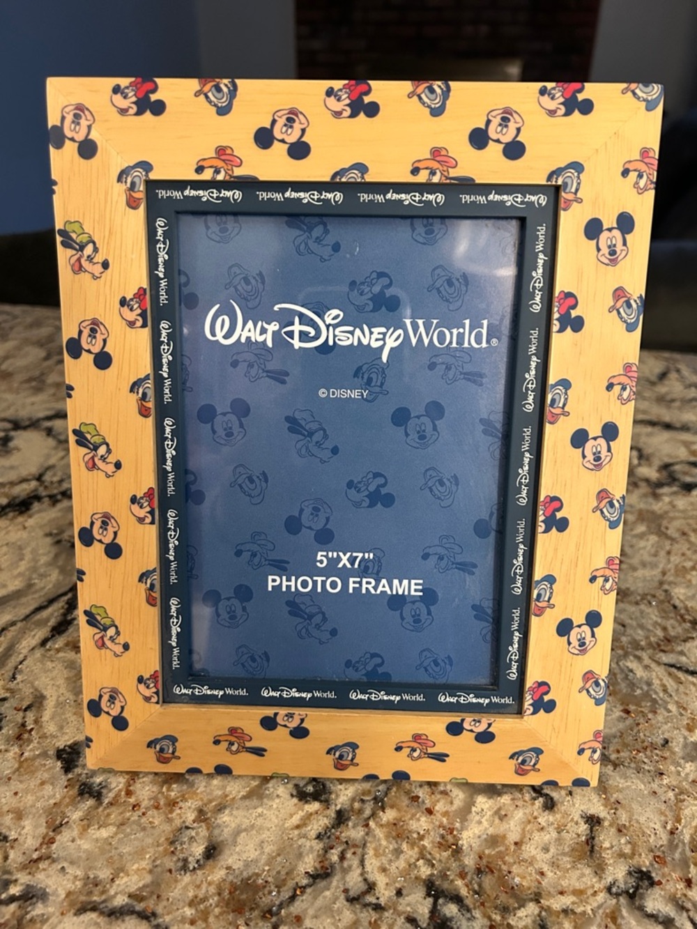 Disney Yellow and Black Mickey Mouse 5x7 Photo Frame